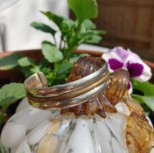 Two toned cuff bracelet